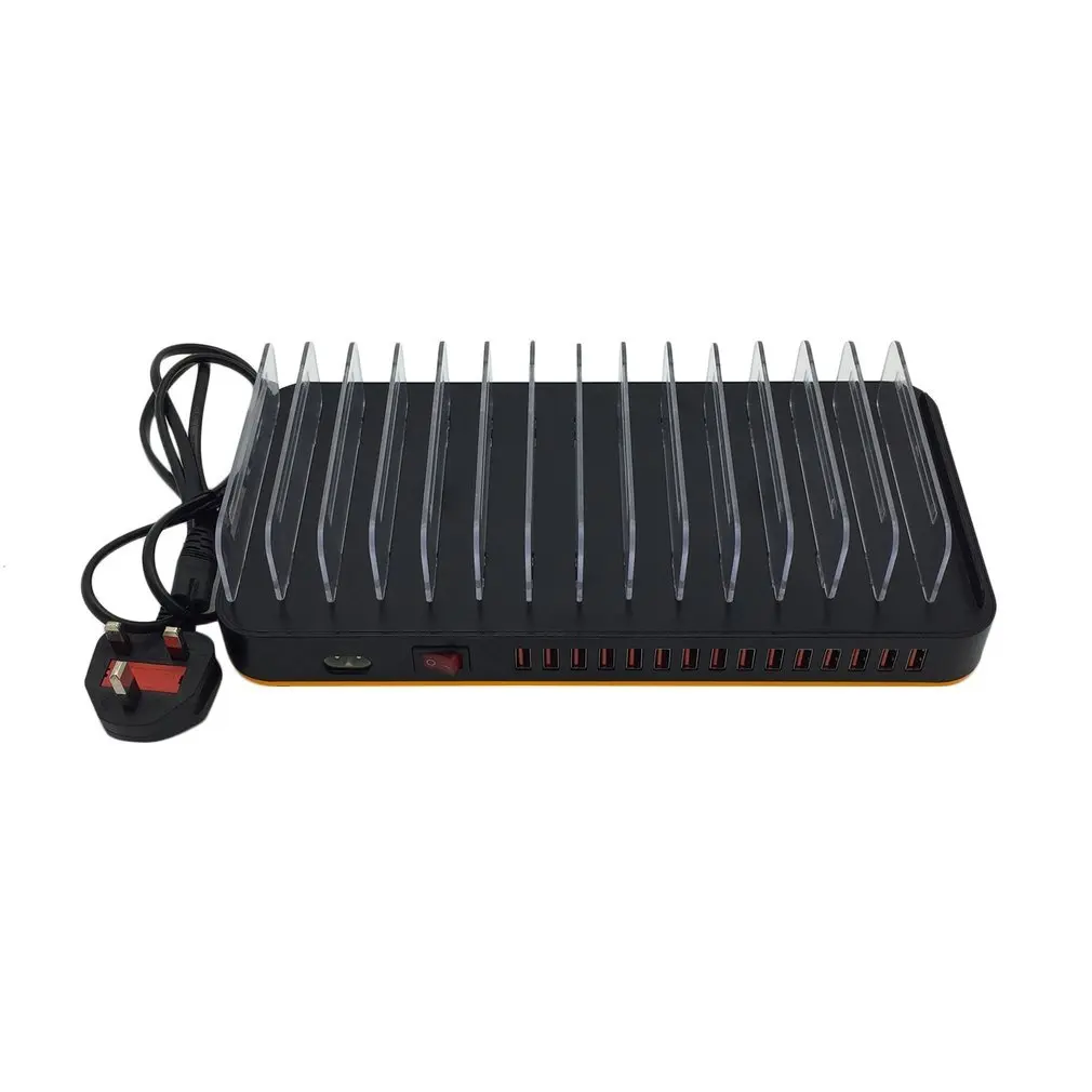 

Portable Smart USB Phone Fast Charging Station Hub Stand 15 Port 5V 20A Household Charger for Tablets Smartphones