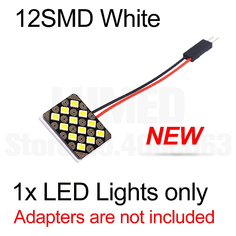 1х гирлянда T10 1210 SMD Автомобильный светодиодный панельный светильник для автомобиля, авто интерьерный светильник, купольная лампа для чтения, лампа BA9S DC 12V - Испускаемый цвет: Options 11