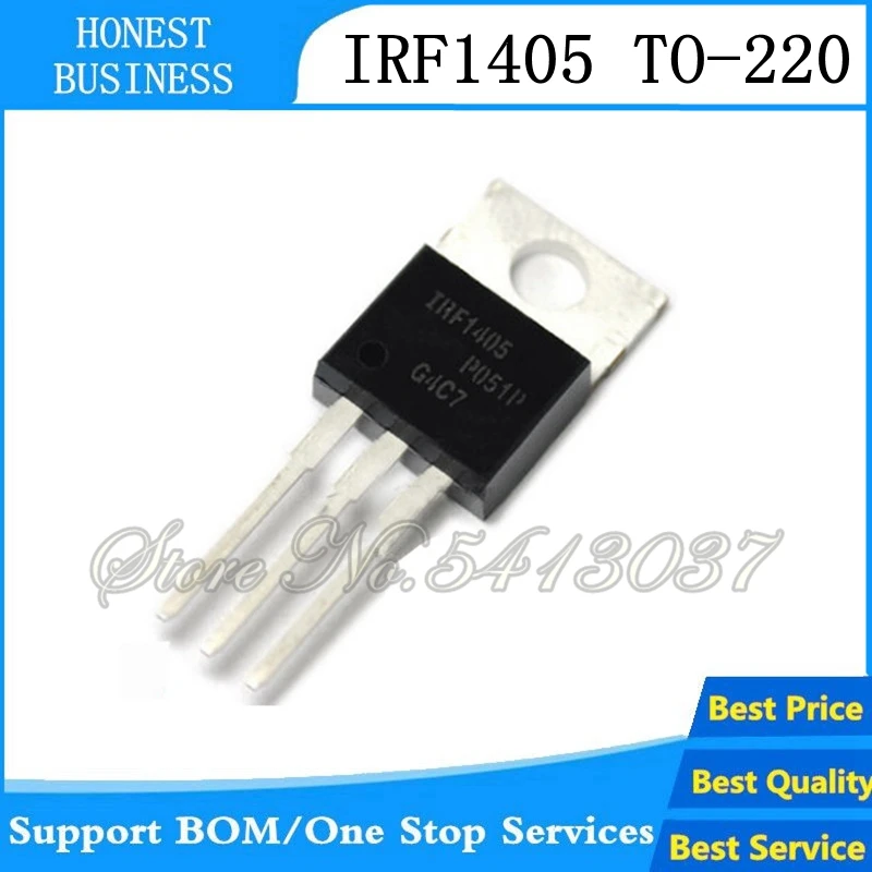 50 шт. IRF1405PBF IRF1405 TO-220 трубка с полевым эффектом нового и оригинального MOSFET N 55 в/133A