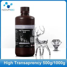 

Nova3d Newest 3d Printer Resin Liquid 500ml 1L Clear LCD UV-Curing Resin 405nm Photopolymer Resins For LCD 3D Printing Resina 3d