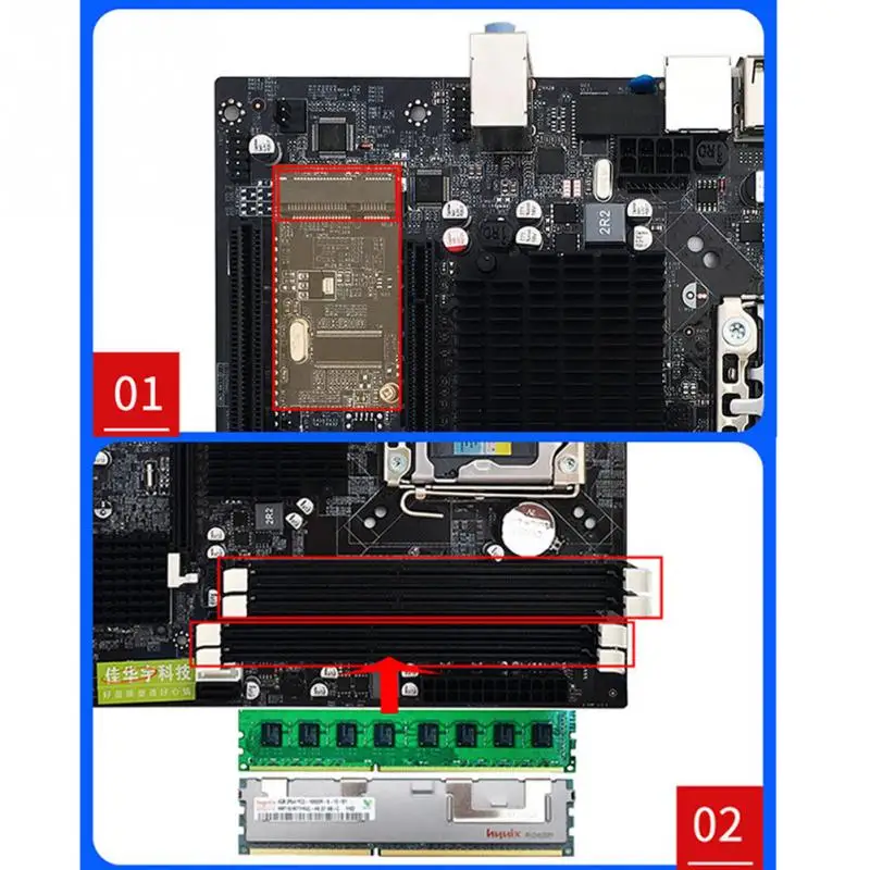 Материнская плата X58 LGA1366, 4 канала DDR3, материнская плата REG ECC ATX для Intel I7 Xeon