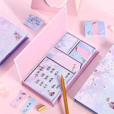 

480 Sheets/set Self Adhesive Memo Pad Page Index Stickers Hot Stamping Weekly Plan Sticky Notes Stationery School Supplies