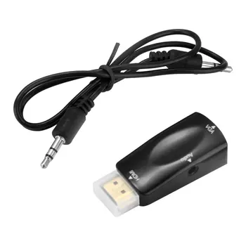 

1080P HDMI To VGA Adapter Converter With Audio Cable Male To Female For PC/HDTV DVD For PS3 For X360 Box For Mac Mini