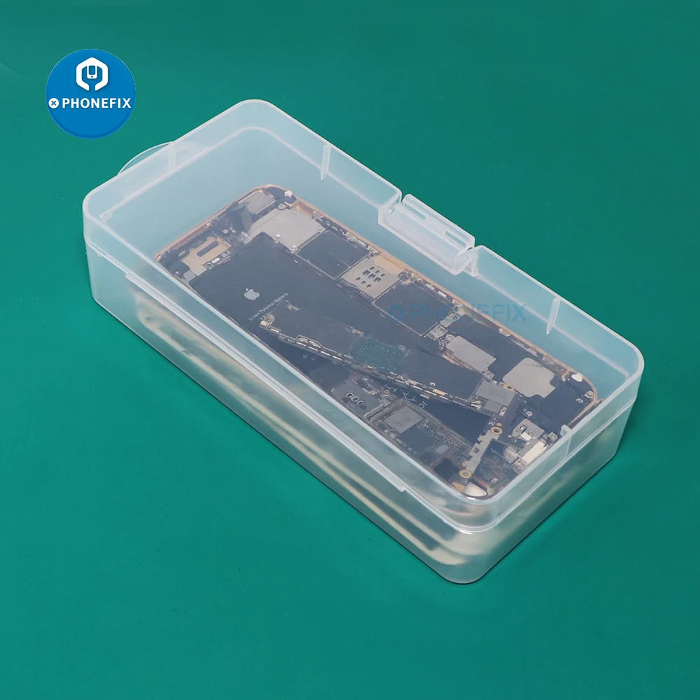 EKB-501 Transparent Plastic Storage Box Phone Repair Motherboard Small Component Container Jewelry Tool Box Bead Pills Organizer