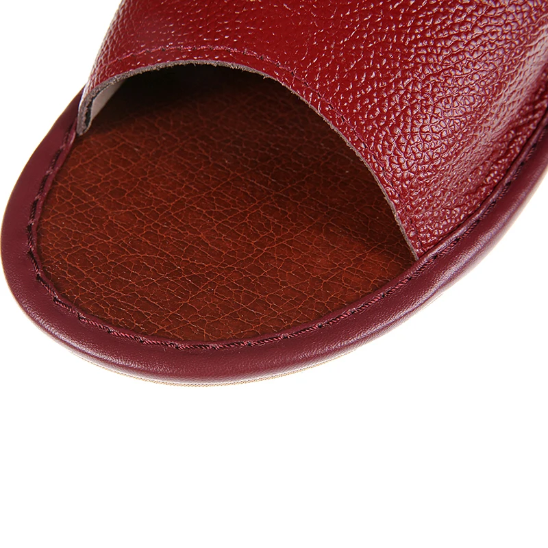 Mntrerm/высококачественные кожаные тапочки; Нескользящие тапочки; нескользящие домашние модные тапочки; женские кожаные Тапочки