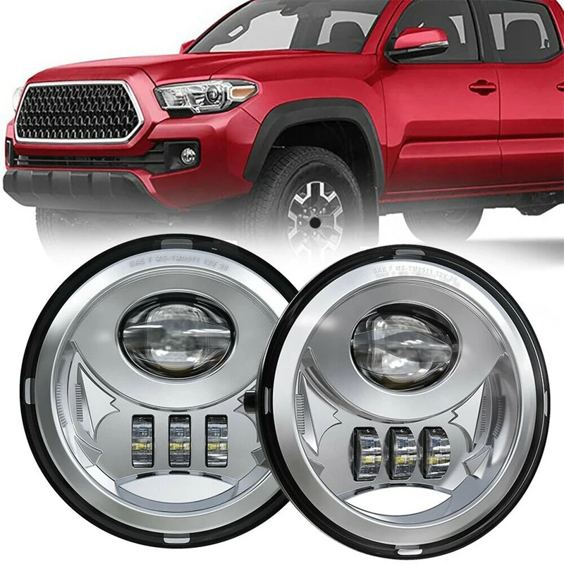 For 2016-2020 Toyota Tacoma DRL LED Fog Lights Bumper Driving Lamp+Switch+Bulbs 