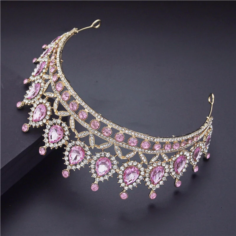 Baroque Bridal Jewelry Sets for Women Fashion Tiaras Earrings Necklaces Set Wedding Crown Necklace Jewellry Set - Image 6
