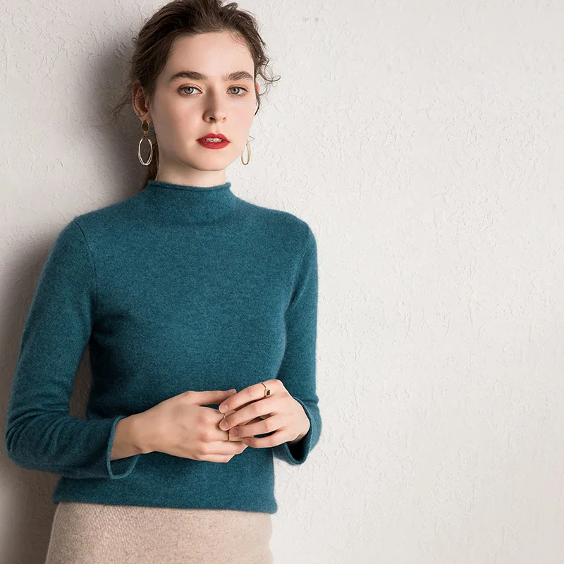 10Colors Pure Cashmere Sweaters Women Pullovers 2019 New Fashion Winter Jumpers Ladies Standard Clothes 100% Pashmina Knitwear