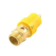 Желтое пластиковое покрытие 3/" PT Мужская резьба предохранительный клапан давления воздуха