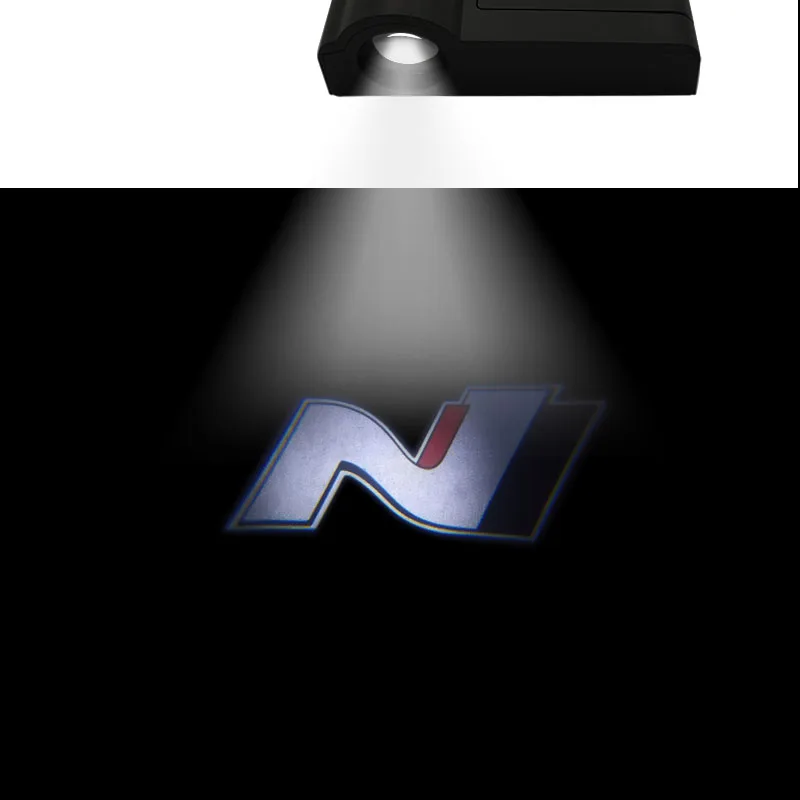 Universal Wireless Car Door led projector Lights Welcome N Logo For Hyundai Performance Veloster Kona Elantra i30 i20 | Автомобили и