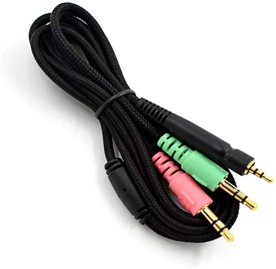Cavo Aux Di Ricambio Cavo Aux Per Sennheiser Game One Zero Pc 373D Gsp 350/500/600 Cuffie Da Gioco Per Xbox One Ps4 Pc/Smartphone