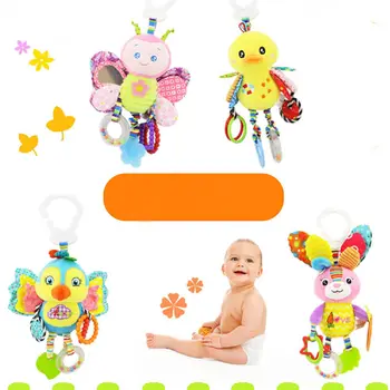 

Pudcoco Kid Baby Crib Cot Pram Hanging Rattles Stroller Car Seat Toy Activity Soft Ringing Bell toys developing Pushchair Toy