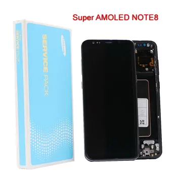 

ORIGINAL 6.3'' Display LCD For SAMSUNG Galaxy Note8 N950 N950F LCD Display Touch Screen Replacement Parts with Black Pixels