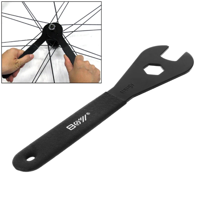 18mm Cone Spanner Wrench Spindle Axle Bicycle Bike Tool US Spanner Size 13mm