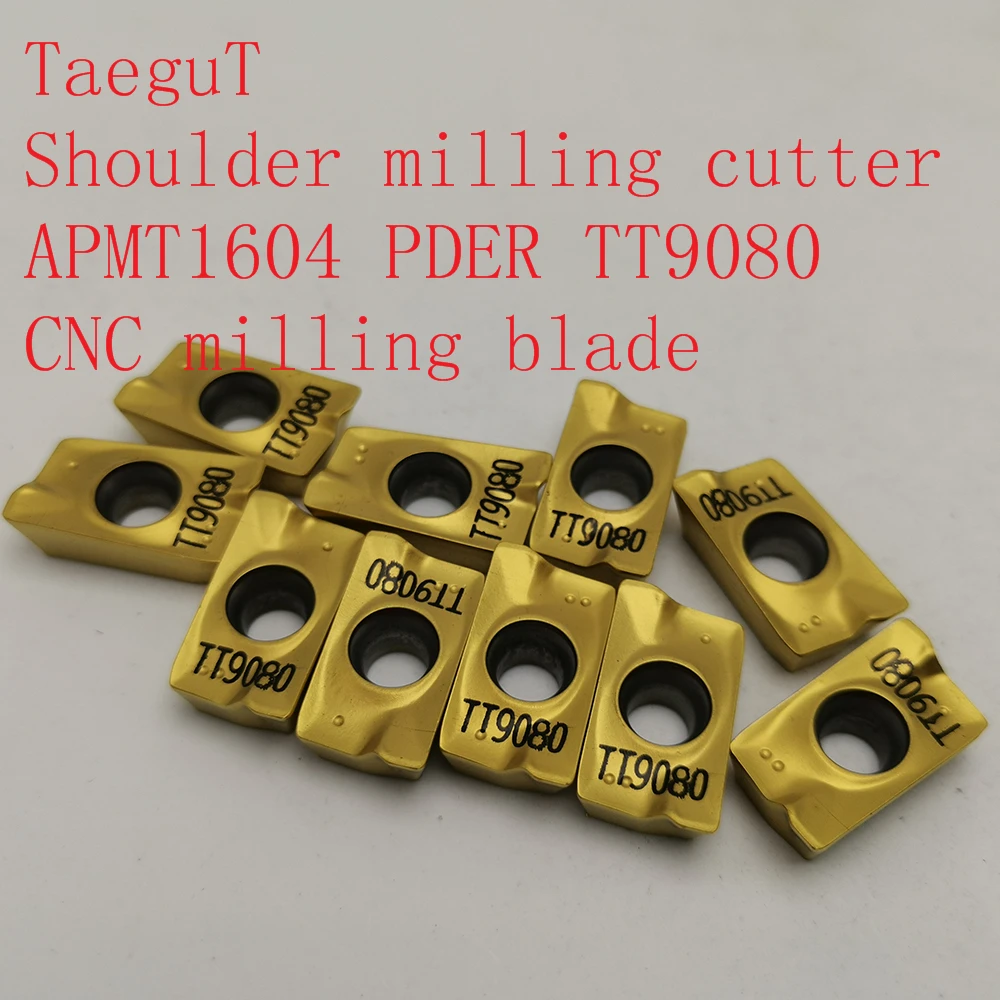 

20PCS TaeguT Milling cutter APMT1604 PDER TT9080 shoulder milling cutter carbide tool CNC milling machine tool