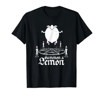 

brand men shirt Blackcraft Funny Summon a Demon Lemon T Shirt Playera Satan