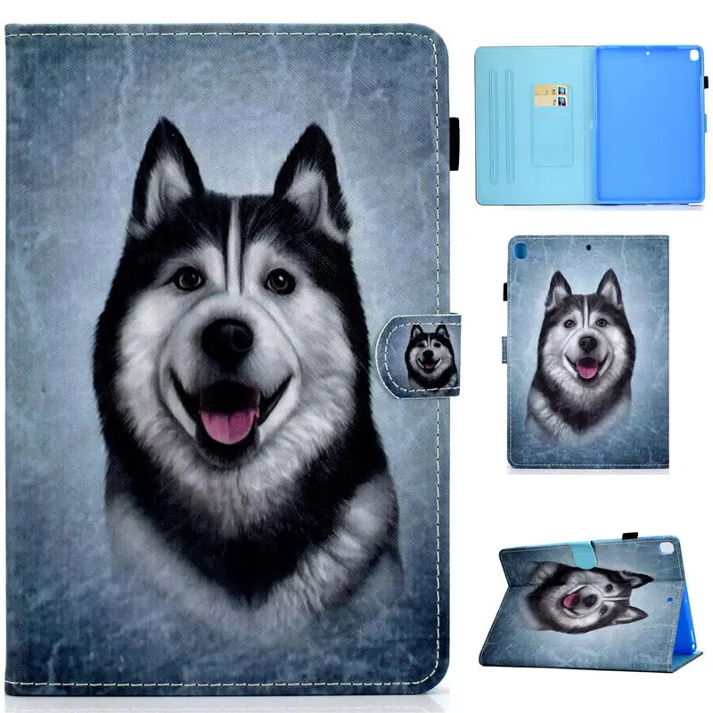 Чехол для iPad 10,2 Smart Cover для Apple iPad 7th Generation A2200 A2198 A2232 Funda планшет мультфильм подставка в виде кошки оболочки+ подарок - Цвет: S033