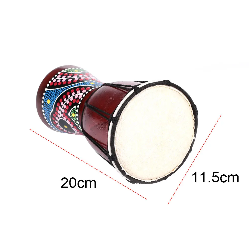 Djembe Африканский барабан национальные инструменты барабанные вещи ручной работы Peach Blossom Деревянный Бубен Начинающий Практика Африка Djembe