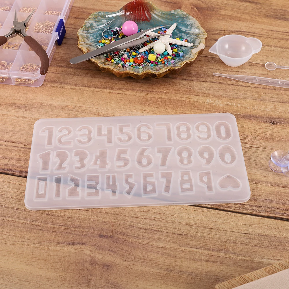 1pcs House Number Listing Mold Silicone Mold DIY Crystal Epoxy Mold Doorplate Listing Signboard Mold for Crafts Door Decoration house door number silicone mold diy irregular crystal epoxy listing house number door resin epoxy mould