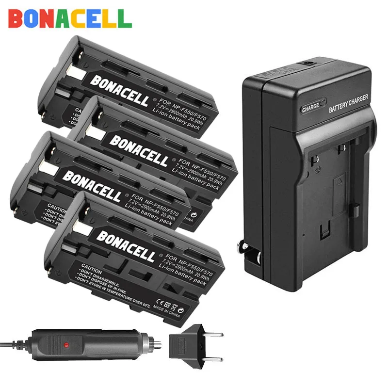Bonacell NP-F550 литий-ионная аккумуляторная батарея + зарядное устройство для Sony NP-F330
