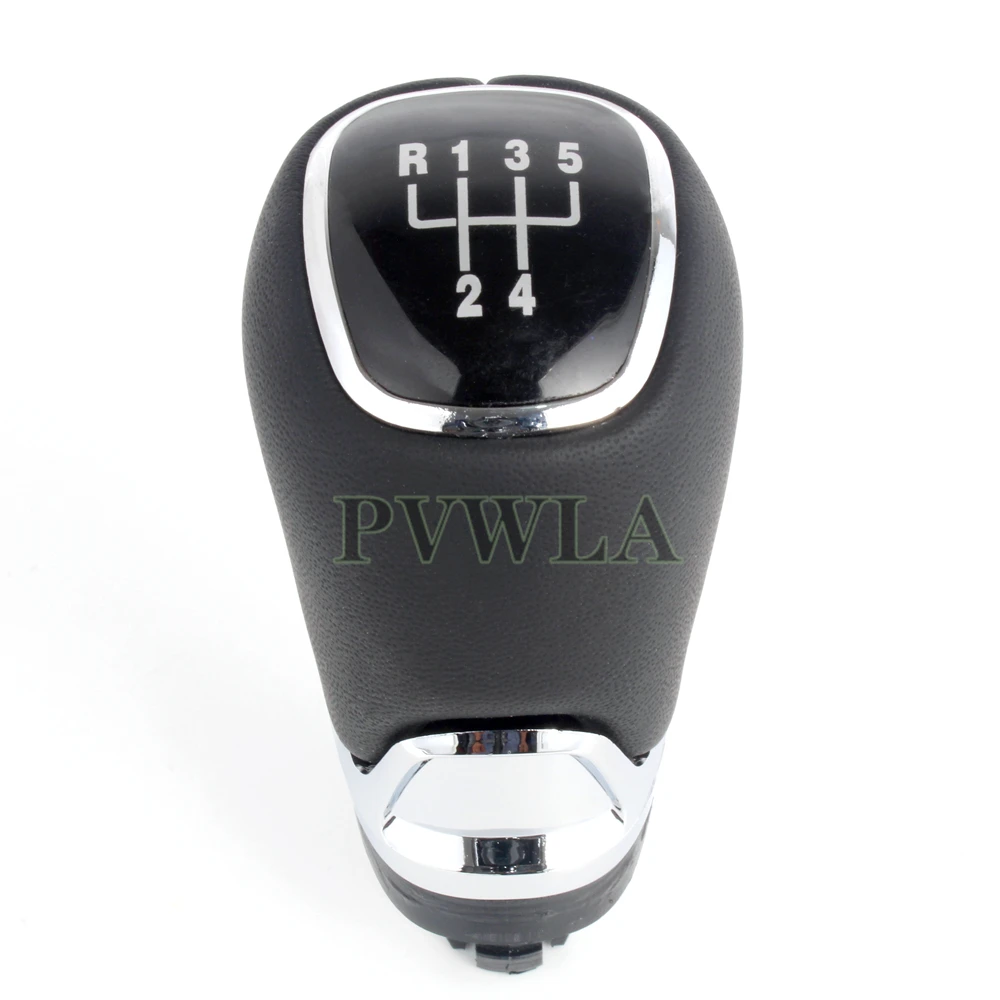 Car Shift Gear Knob Lever Gaitor Boot Cover Accessories Chrome & Leather Skoda Octavia A7 MK3 2014 2015, car gear shift knob,automatic gear dust cover