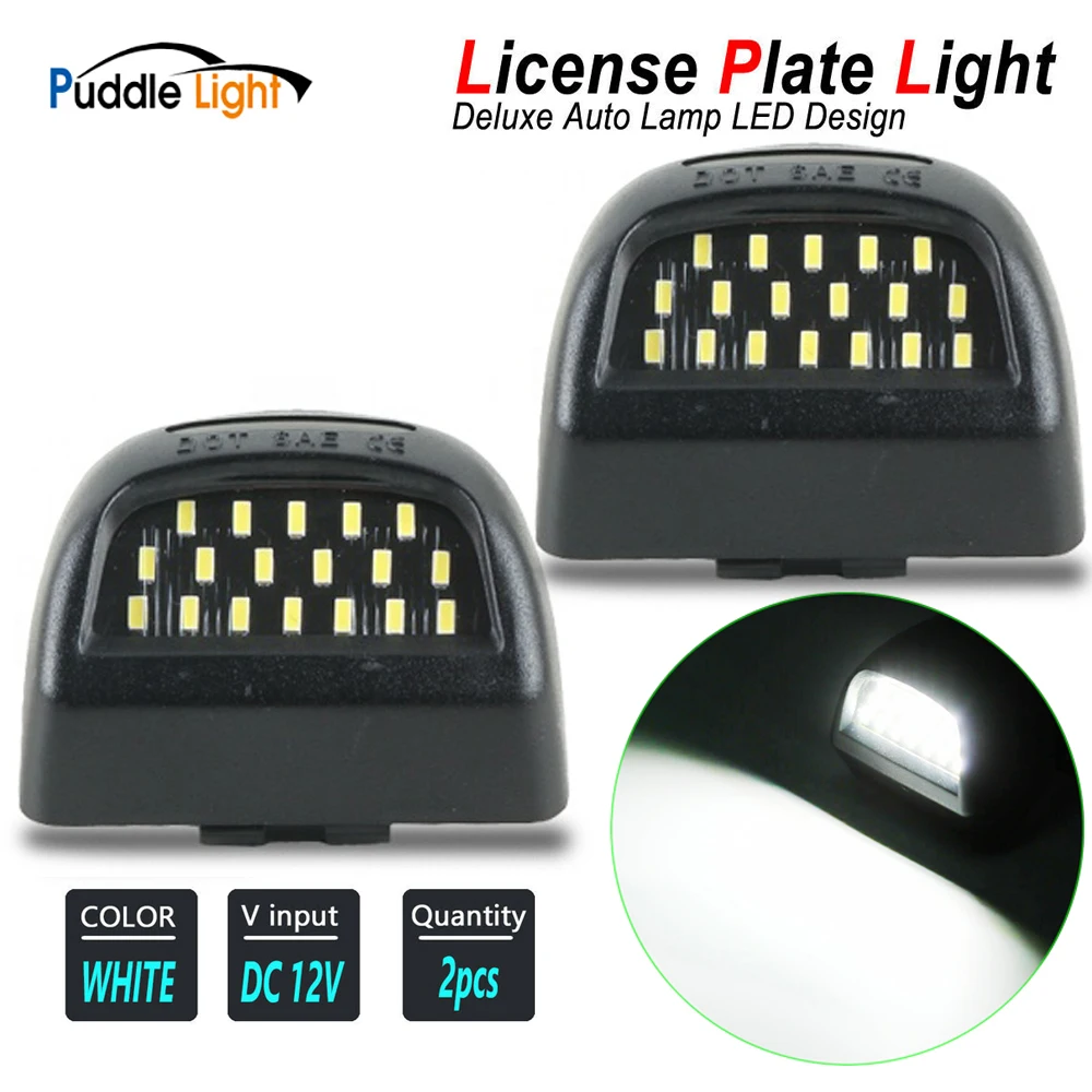 

2PCS For Chevrolet Escalade ESV EXT 2002-2013 LED License Number Plate Light No error CANBUS car accessories Popularity TOP1