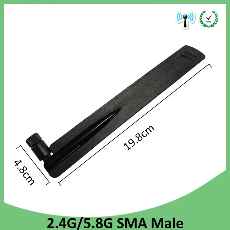 2,4 ГГц 5 ГГц 5,8 ГГц wifi антенна 2,4 ГГц 8dBi SMA разъем wi fi 2,4G 5G 5,8G антенна+ 21 см RP-SMA
