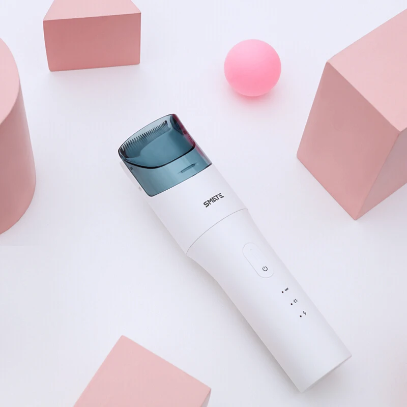 Xiaomi SMATE Baby электрический триммер для волос USB Водонепроницаемый триммер для стрижки перезаряжаемый ультра-тихий автоматический триммер для волос для детей - Цвет: light gray