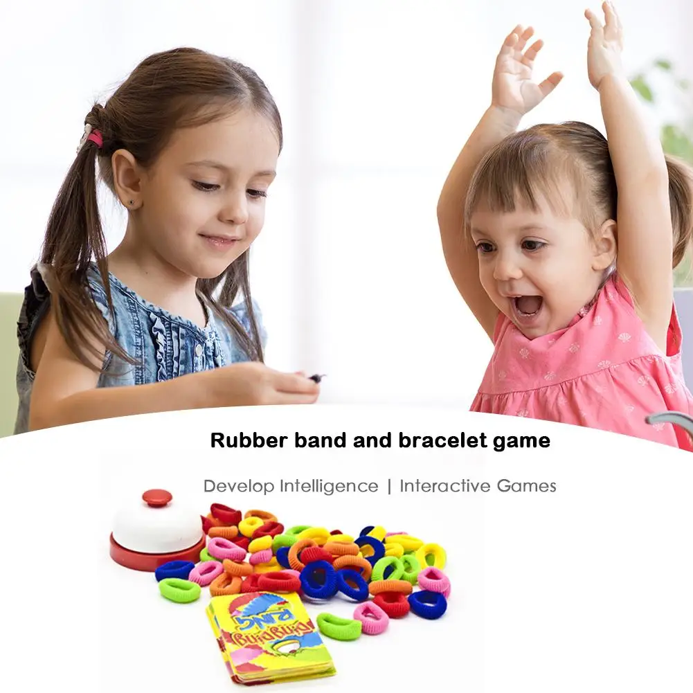 

Rubber Band Ring Toys Kids Educational Rapid Response Interactive Board Game Kit Fashionable Parent-child Interactive Toy