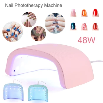 

48W UV LED Nail Art Lamp Nails Dryers For Gel Manicure Set Sun Light Curing Varnish Nail Polish Lamps Machine Tools Wholesale