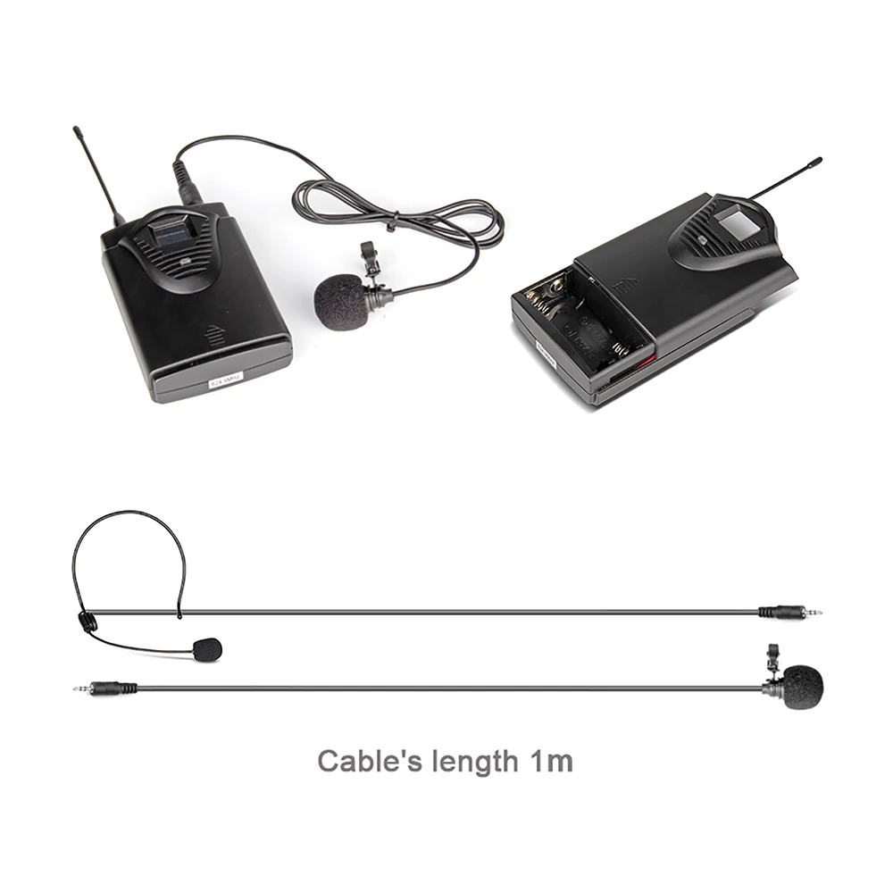 XTUGA EW240 4 Channel Wireless Microphones System