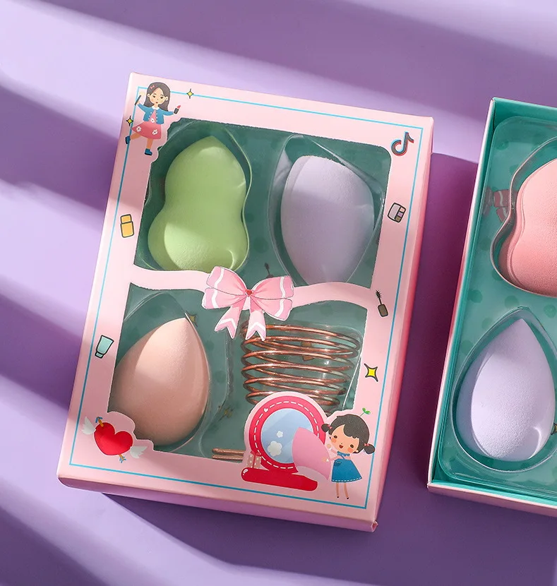 

HOT NEW 3 pcs with makeup stand Puff powder Puff soft for women cosmetic sponge beauty for makeup tools Accessories+DHL