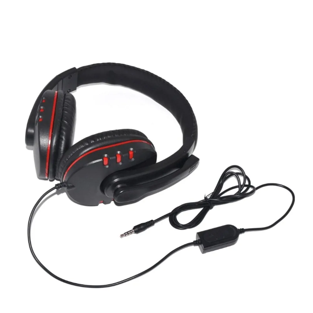 Игровая гарнитура с микрофоном-четкость звука звукопоглощающие наушники светодиодный свет для компьютерных игр для PS4/XBOX-ONE Горячий