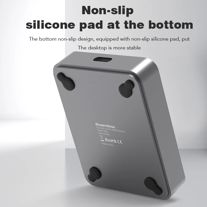 Dual Protocol SSD Enclosure m.2 ssd case usb 3.1 NVME+NGFF SSD enclosure M key usb m 2 docking station ssd enclosure hard drive enclosure