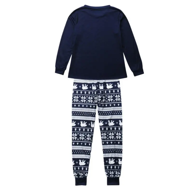 Pudcoco/Новинка года; рождественские одинаковые пижамы для всей семьи; Пижамный Набор для папы, мамы, ребенка; Рождественская мягкая хлопковая одежда; одежда для сна