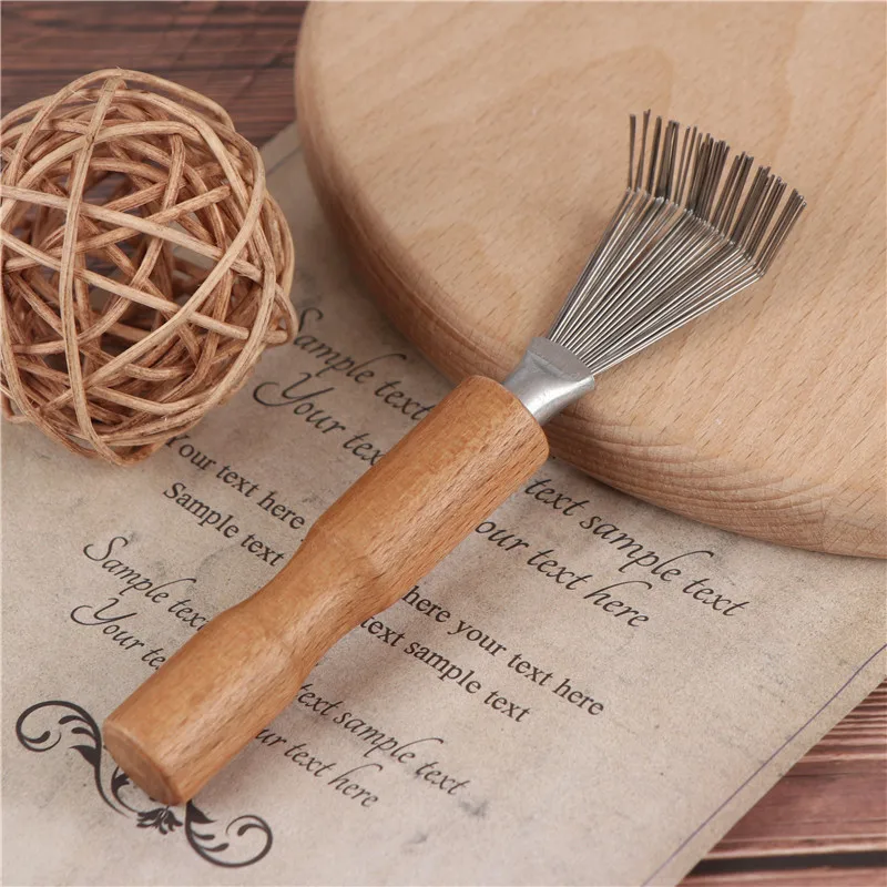 1PCS Wooden Comb Cleaner Delicate Cleaning Removable Hair Brush Comb