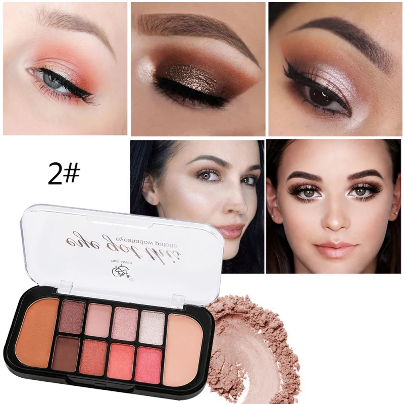 

Matte Eyeshadow palette Glitter Paint Smoky Eye Shadow Palette Waterproof Lasting Beauty Cosmetics Makeup
