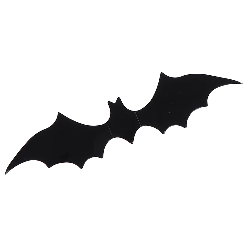 

12Pcs/set Halloween Decoration 3D Black PVC Bat DIY Decor Wall Sticker Halloween Party Bar Decals For Scary Halloween Party
