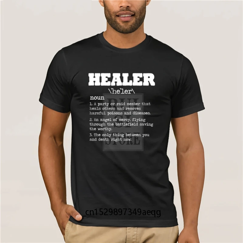 Модная хлопковая футболка 2020 трендовая Healer RPG Gamer Video Game MMORPG PC WoW Horde Alliance Rogue модная