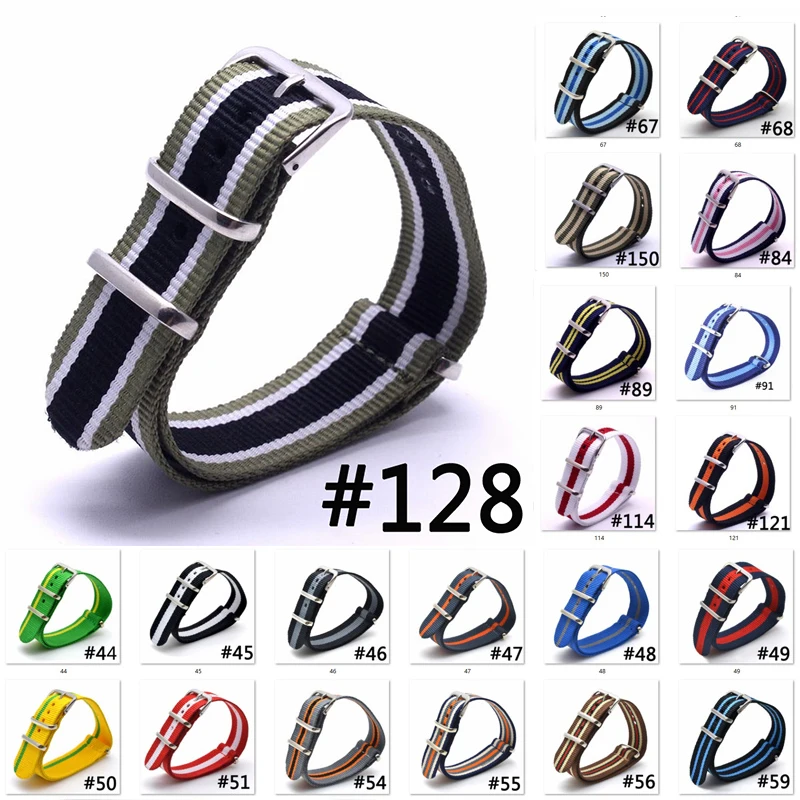 

Brand New Nylon Straps 18mm 20mm 22mm 24mm Nylon Watch Band Strap Strap Watch Strap Ring Buckle 20Mm Watchband