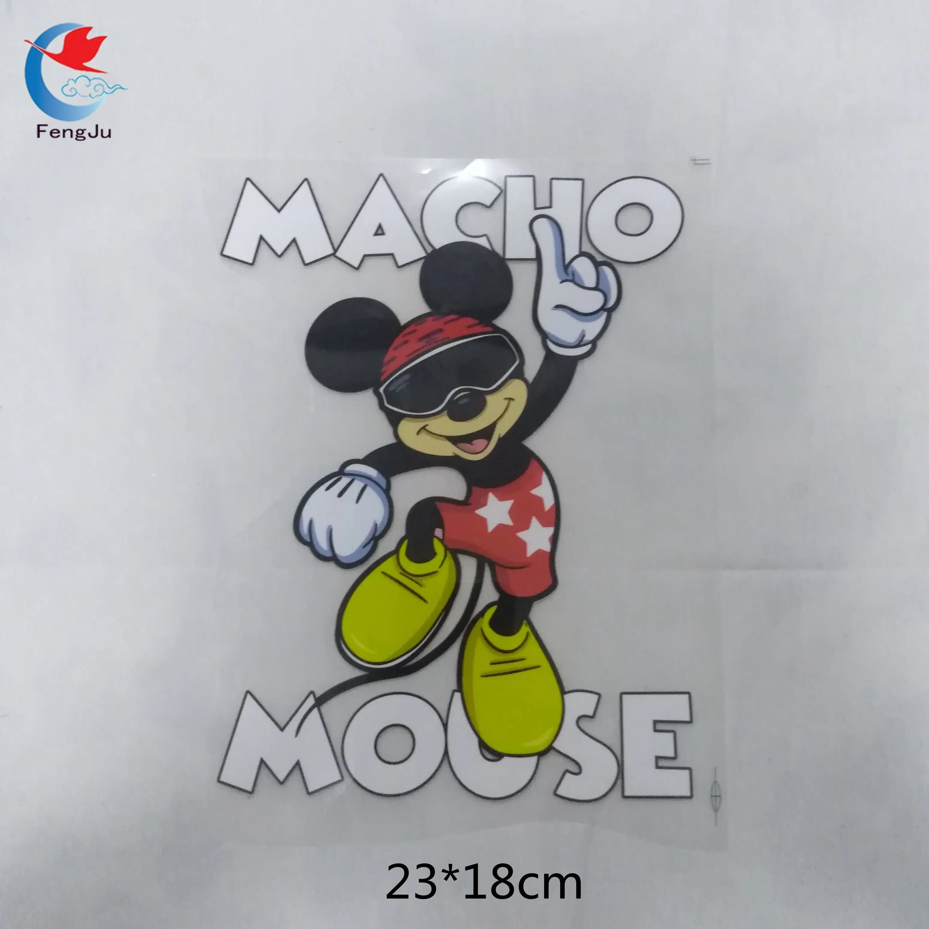 

FengJu micky transfer paiting Patches Iron on Applique Embroideried Motif Patch for Clothes T-shirt DIY Decoration Patchwork