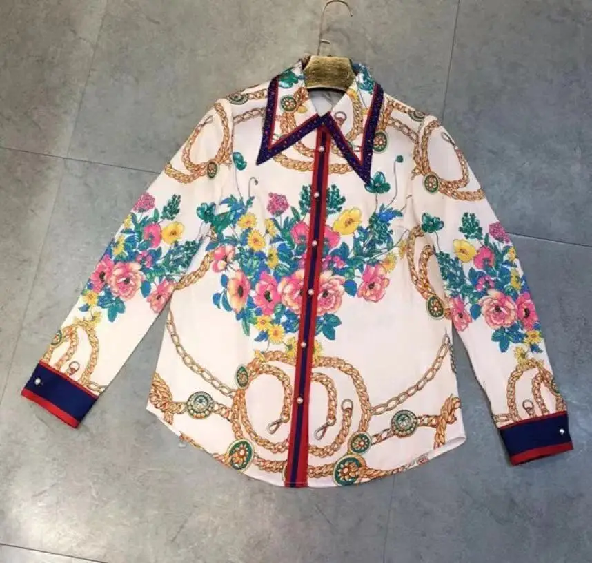 AH12375, модные женские блузки и рубашки,, Подиумные, Роскошные, известный бренд, Европейский дизайн, вечерние, стильная женская одежда