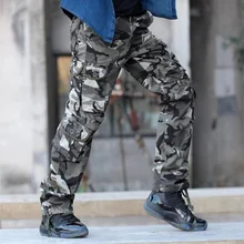 Мужские зимние штаны толстые теплые брюки Карго повседневные флисовые карманы меховые брюки размера плюс 38 40 модные Свободные мешковатые рабочие мужские