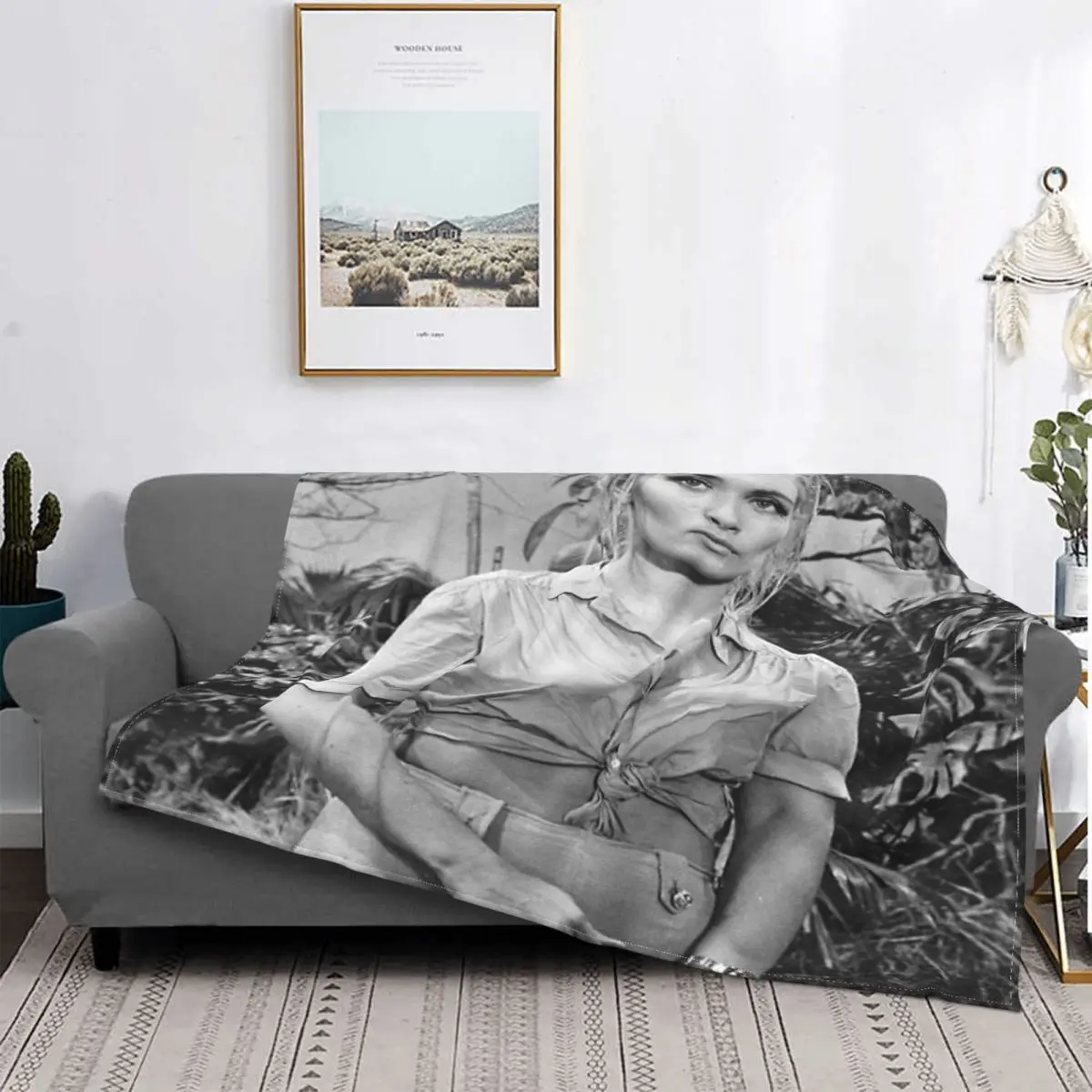 

Tela escocesa de muselina para cama, manta Kawaii Vintage para cama, 1 manta