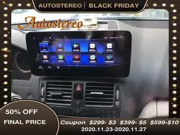

Android 10.0 4+64G Car GPS Navigation Stereo For Mercedes-Benz GLK 2008-2014 Auto Muletimedia Player Radio Headunit Radio Stereo