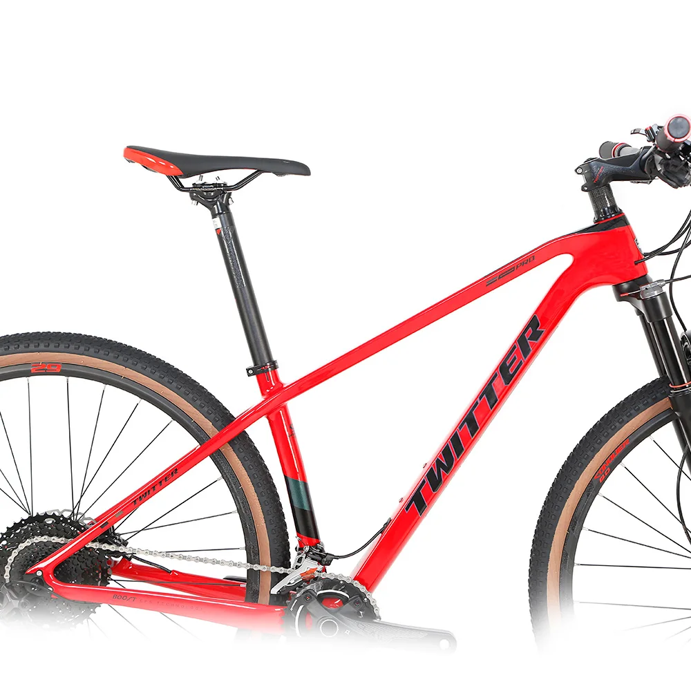 TWITTERbicycle WARRIORpr SRAM SX EAGLE 12speed 29inch aluminum wheel carbon  fiber mountain bike hydraulic disc brake bicycle|Bicycle| - AliExpress