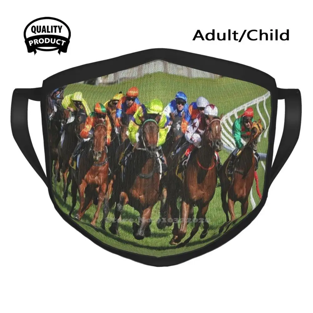 

Horse Racing Action Cycling Hunting Hiking Camping Mouth Mask Horse Racing Action Australia Equine Sport Sports Races Turning