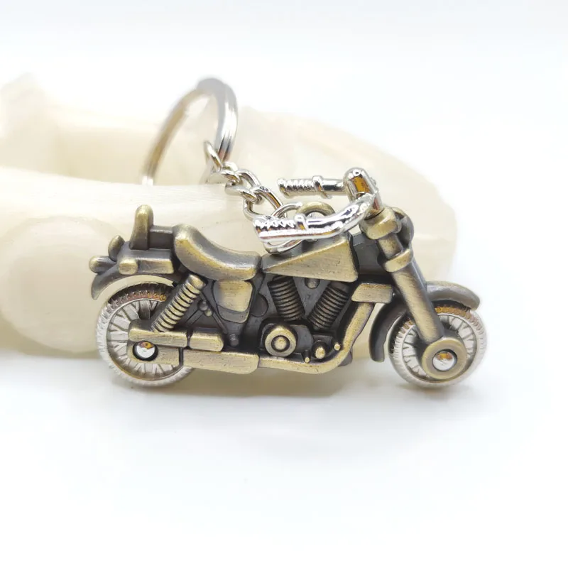 Cool Metal Motorcycle Keychain Miniature Simulation Motorcycle