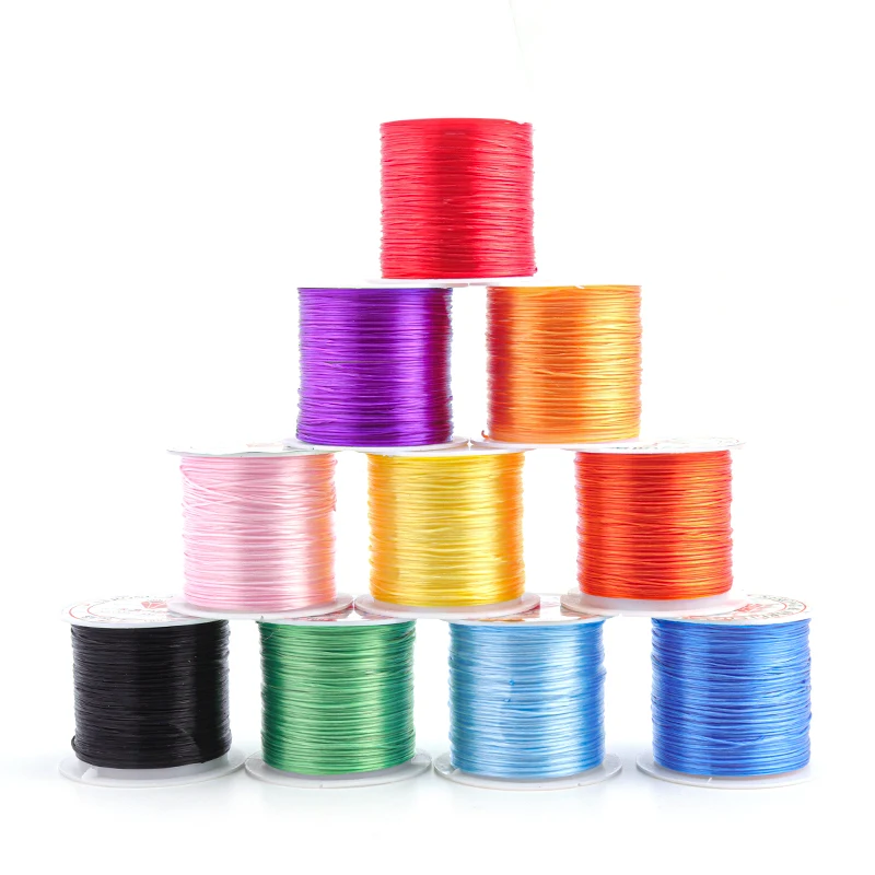 393inch/roll DIY Crystal Beading Stretch Cord for Jewelry Making 0.7mm Elastic Thread Rope Diy Bracelet Necklace Accessories | Украшения и
