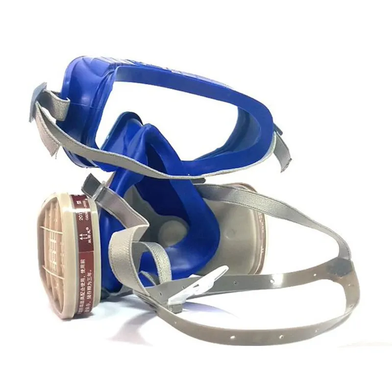 Gas Comprehensive Cover Paint Chemical Mask & Goggles Pesticide Dustproof Fire Escape respirator carbon filter mask (1)